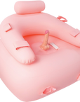 Get Down On It Inflatable Vibrating Dildo - Pink - K. P.