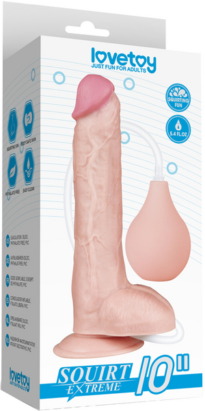 Squirt Extreme - 10&quot; Squirting Dildo - Multiple Colours - K. P.