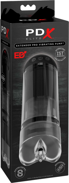 PDX Elite - Extender Pro Vibrating Pump - Black