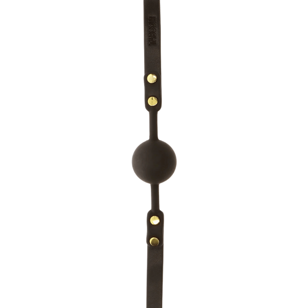 Ball Gag - Black/Gold