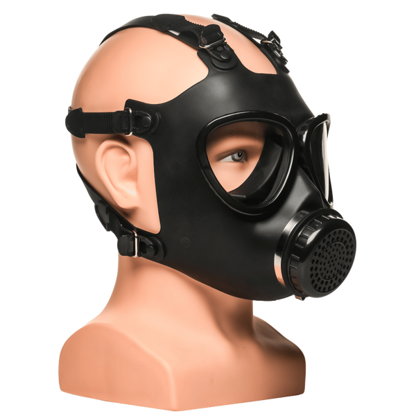 The Master Series - Inhaler Gas Mask with Bottle - Black - K. P.