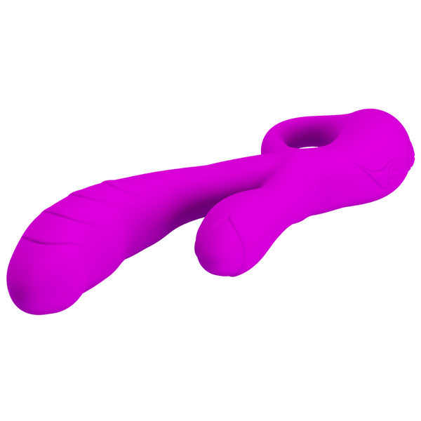 Silicone Powerful Vibrator - Budding - Purple