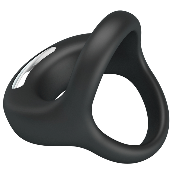 Vibrant Penis Ring - Elliott - Black - K. P.