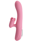 Rechargeable Gina Rotating Tongue Rabbit Vibrator - Pink