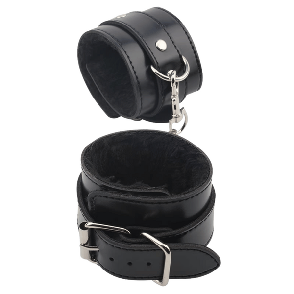 Obey Me Leather Hand Cuffs - K. P.