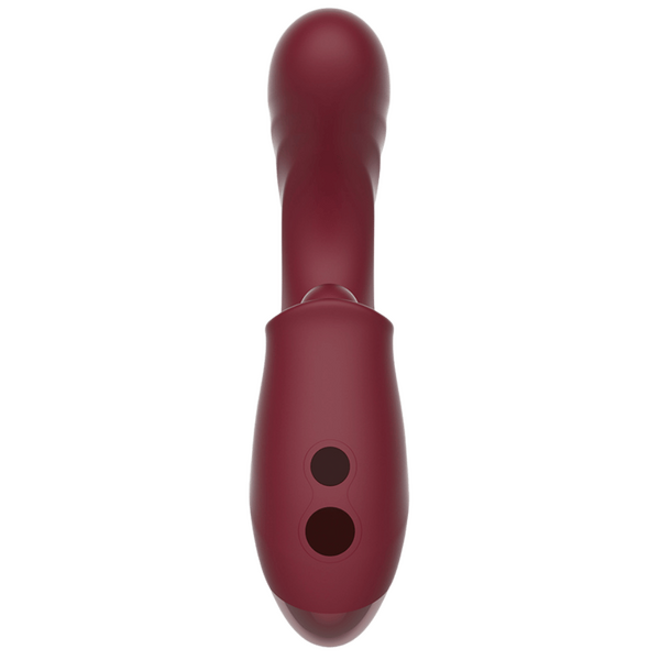 Kissen - Tide Thrusting Triple Orgasm Vibrator - Merlot - K. P.