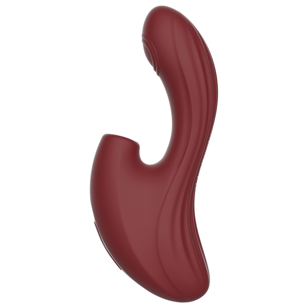 Kissen - Nymph Suction Triple Orgasm Vibrator - Merlot - K. P.