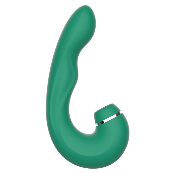 Kissen - Siren Suction Triple Action Vibrator - Green - K. P.