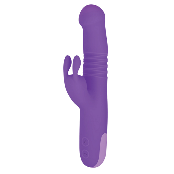 Trio Thruster - 3 in 1 Thrusting Rabbit Vibrator - Multiple Colours - K. P.