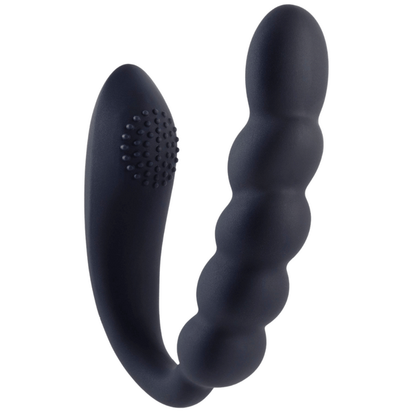 Deep Romance - Bendable Dual Motors Silicone Stimulator - Black - K. P.