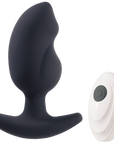 Deep Romance - Remote Controlled Vibrating Butt Plug - Black - K. P.