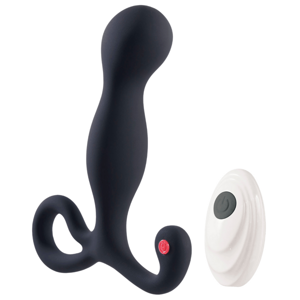 Deep Romance - Remote Controlled Silicone Prostate Stimulator - Black - K. P.