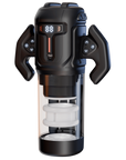 Thrusting & Rotating Male Masturbator - Turbo - Black/Clear - K. P.