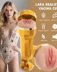 Lara Realistic Vagina Vibrating Cup - Flesh