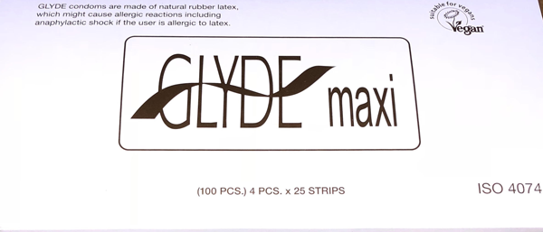 Glyde Condom - Maxi Gold 56mm Bulk 100s