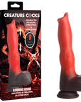 Creature Cocks - Ramming Hound Thrusting & Vibrating Silicone Dildo - Red - K. P.