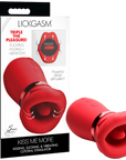 Lickgasm - Kiss Me More Kissing, Sucking, & Vibrating Clitoral Stimulator - Red - K. P.