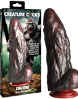 Creature Cocks - King Kong Silicone Dildo - Grey/Red - K. P.