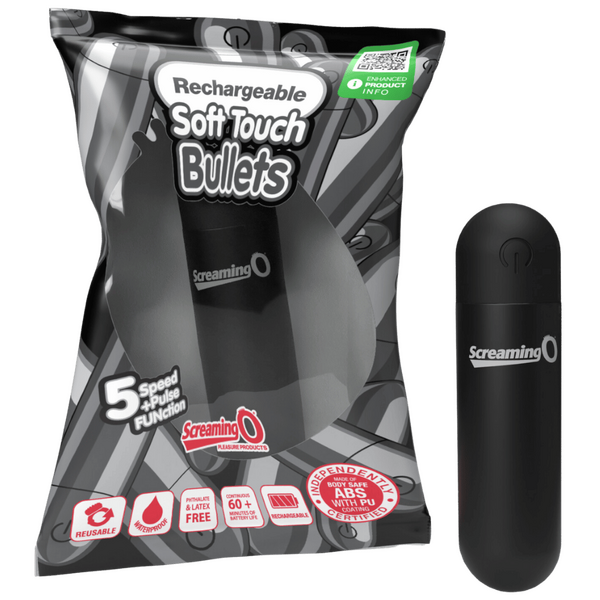 Rechargeable Soft Touch Bullet - Multiple Colours - K. P.