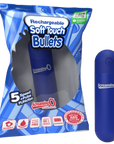 Rechargeable Soft Touch Bullet - Multiple Colours - K. P.