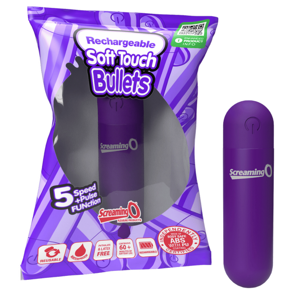 Rechargeable Soft Touch Bullet - Multiple Colours - K. P.