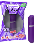 Rechargeable Soft Touch Bullet - Multiple Colours - K. P.