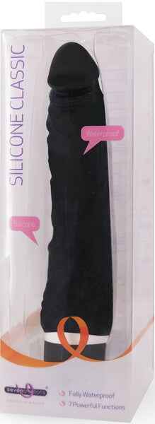 Silicone Classic Trojan Vibrator - Black