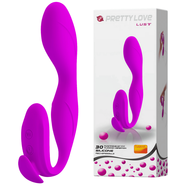 Silicone Dual Stimulator - Lust - Purple