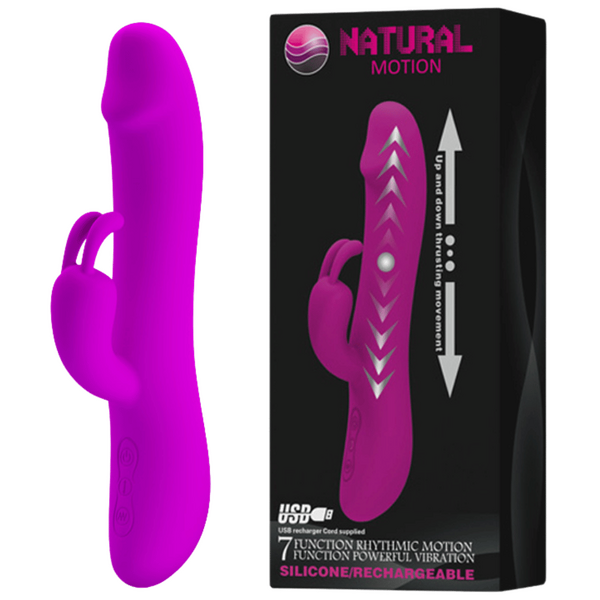 Natural Motion - Thrusting Vibrator - Purple - K. P.