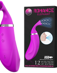 Rechargeable Romance Elephant Suction Stimulator - Purple