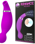 Rechargeable Romance Pecker Suction Stimulator - Purple