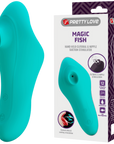Rechargeable Magic Fish Suction Stimulator - Blue