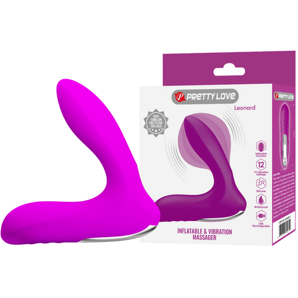 Inflatable Prostate Massager - Leonard - Purple