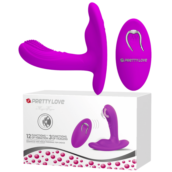 Remote Control Wearable Vibrator - Magic Finger - Purple