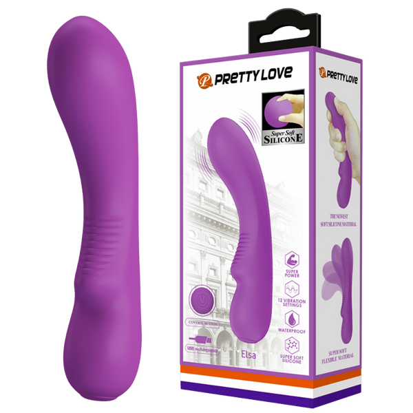 Rechargeable Elsa G-Spot Vibrator - Purple