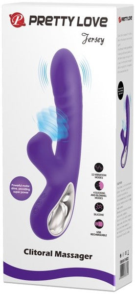 Sucking Rabbit Vibrator - Jersey - Purple - K. P.