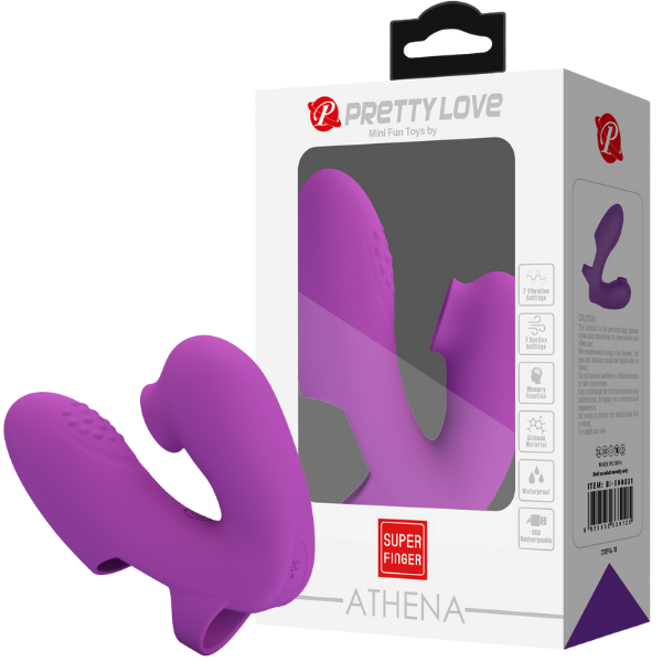 Sucking Finger Vibrator - Athena - Purple - K. P.