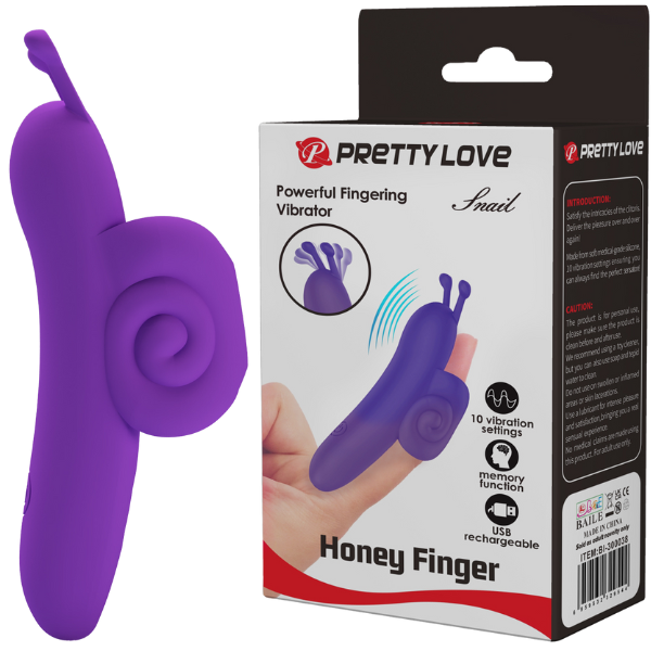 Finger Vibrator - Snail - Purple - K. P.