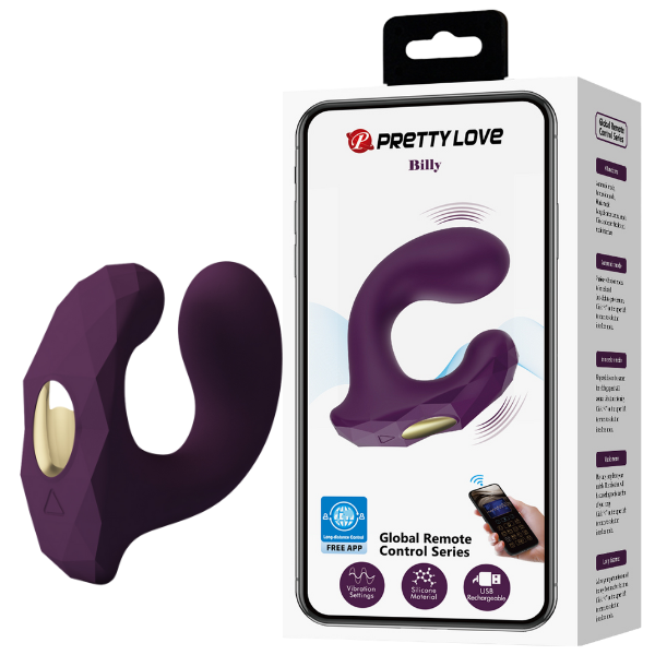 App Control Couples Vibrator - Billy - Purple - K. P.