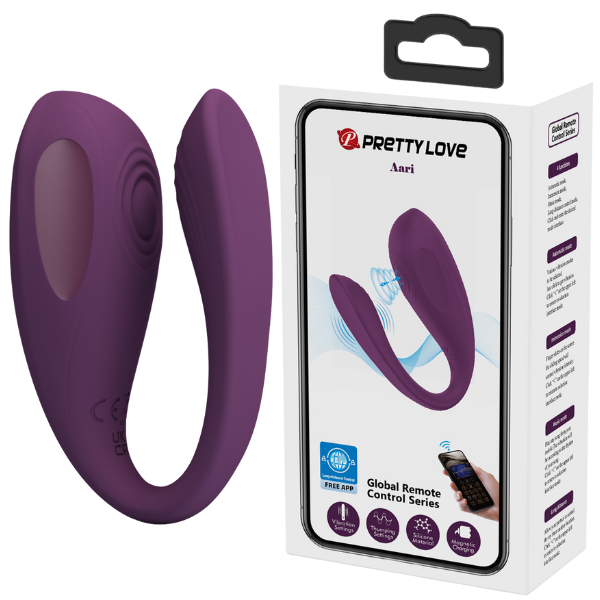 App Control Wearable Vibrator - Aari - Purple - K. P.