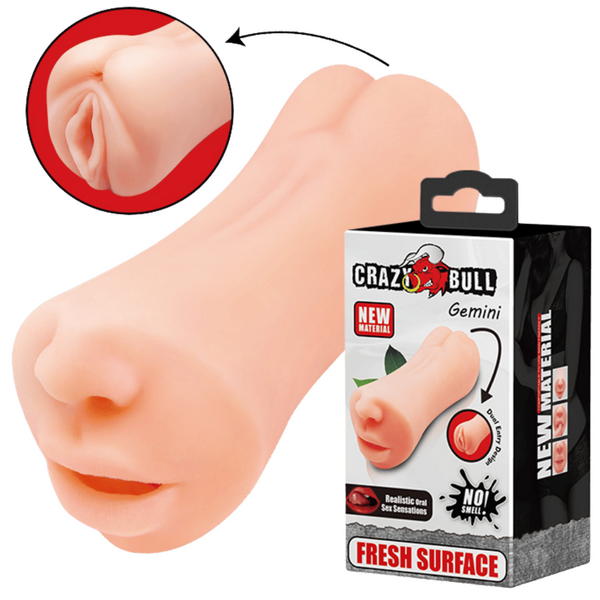 Double Ended Masturbator - Gemini - Flesh - K. P.