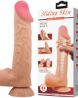 Sliding Skin Series 9.4" Dildo - Multiple Colours - K. P.