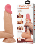 Sliding Skin Series 7.6" Dildo - Multiple Colours - K. P.