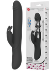 Rechargeable Rolling Byron Rabbit Vibrator - Black