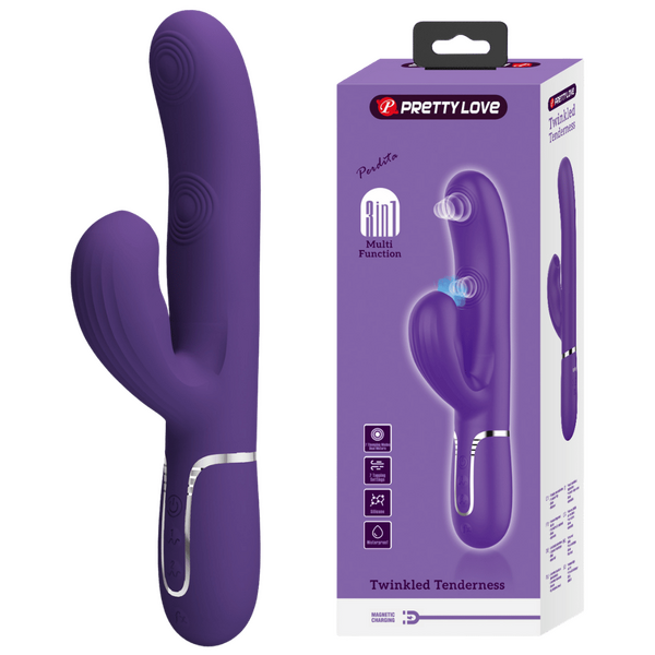 3in1 Multi-Function Thumping Rabbit Vibrator - Perdita - Multiple Colours - K. P.