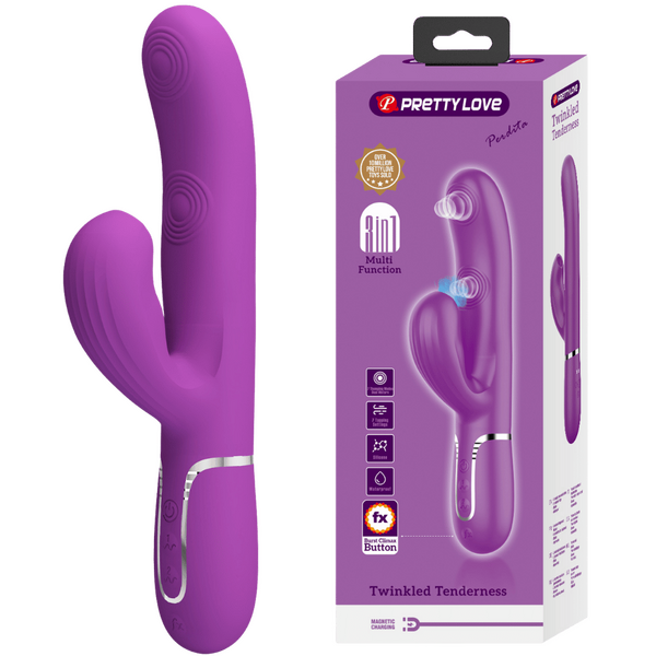 3in1 Multi-Function Thumping Rabbit Vibrator - Perdita - Multiple Colours - K. P.