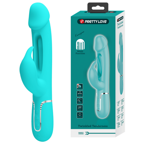 3in1 Multi-Function Rabbit Vibrator - Kampas - Multiple Colours - K. P.