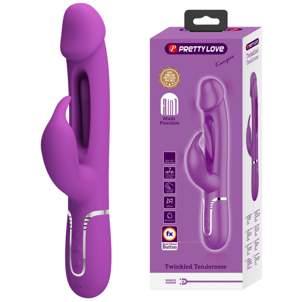 3in1 Multi-Function Rabbit Vibrator - Kampas - Multiple Colours - K. P.