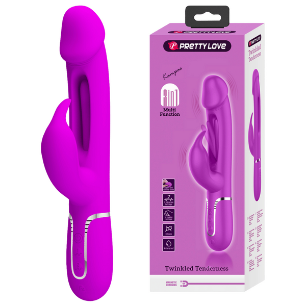 3in1 Multi-Function Rabbit Vibrator - Kampas - Multiple Colours - K. P.