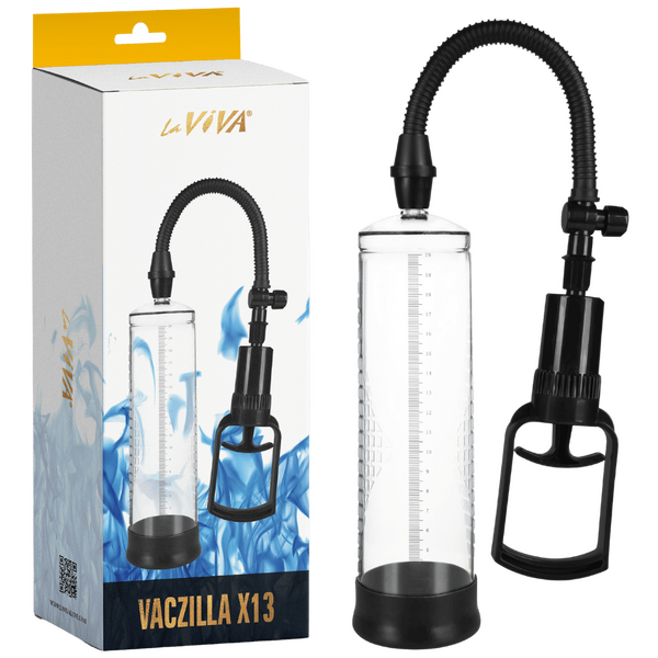 LaViva - Vaczilla X13 Master Grip Finger Pull Penis Pump - Clear - K. P.